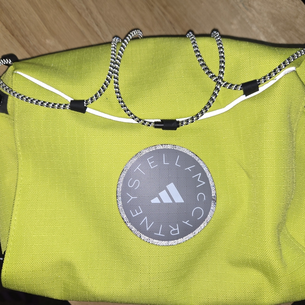 Stella McCartney Green Backpack with Chain Detailing